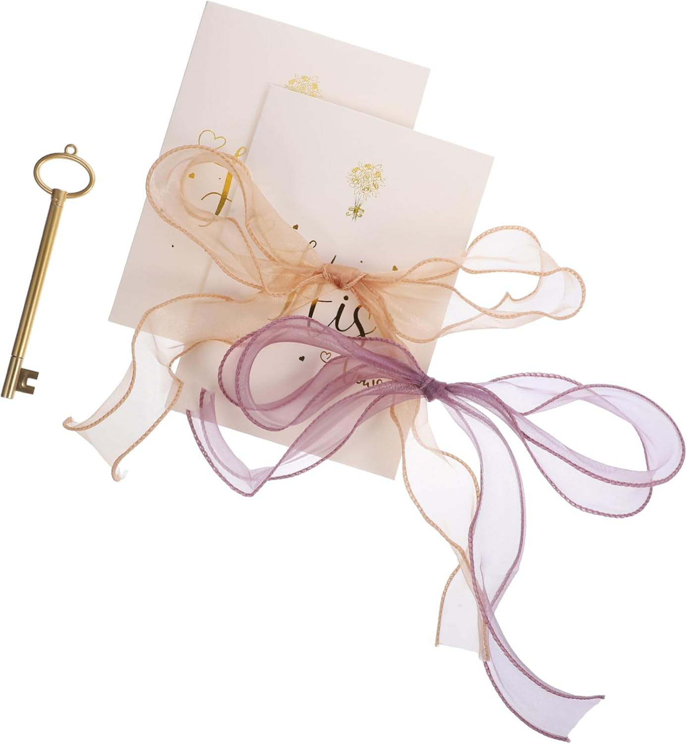 NUOBESTY 1set Wedding Vows Cards Elegant Handwritten Ceremony Vow Book for Bride and Groom for Bridal Showers Weddings and Engagements Design Beautiful Color Matching