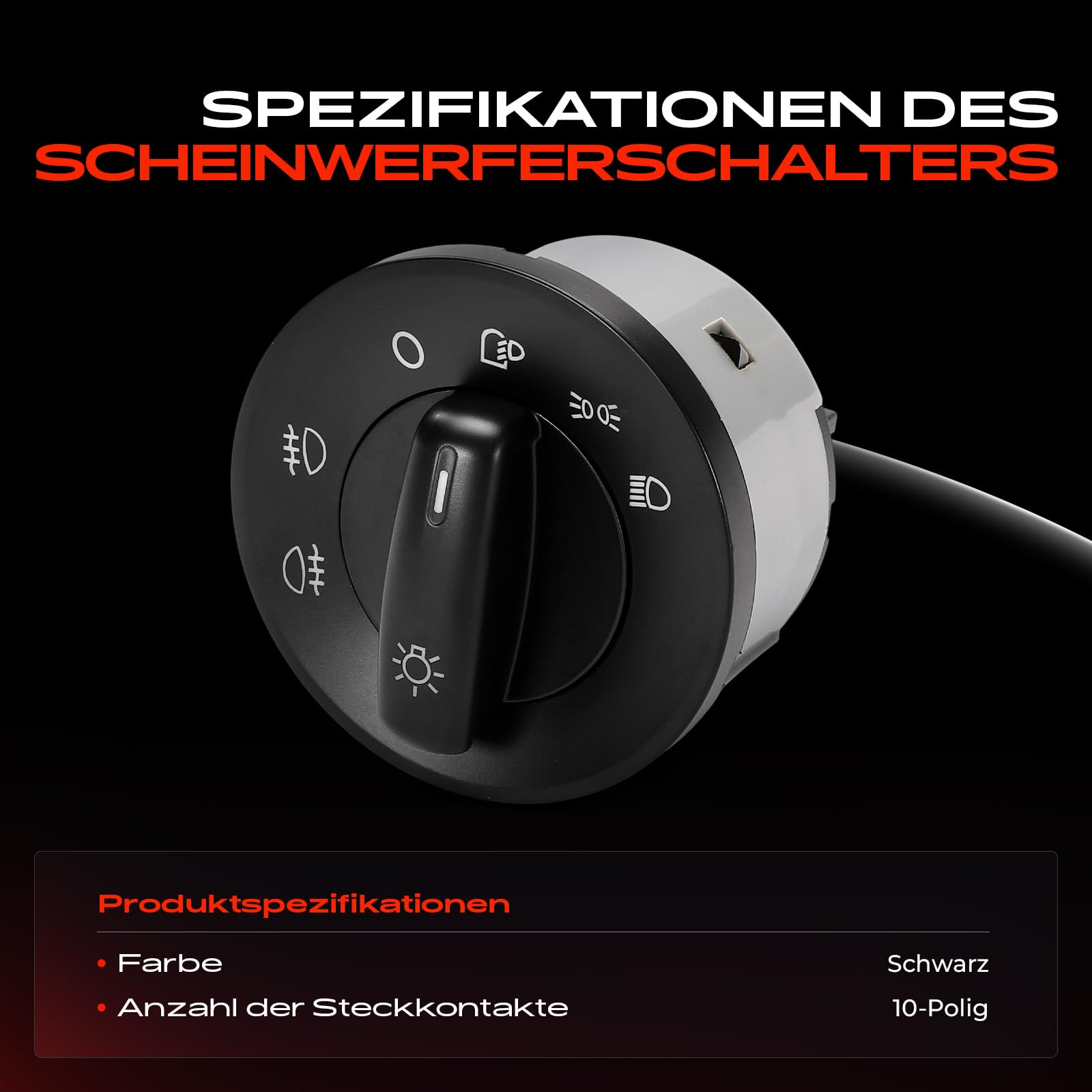 Frankberg Hauptlicht Schalter Kompatibel mit O.c.t.a.v.i.a II Combi 1Z5 O.c.t.a.v.i.a II 1Z3 Replace# 1Z0941431E,1Z0941431A