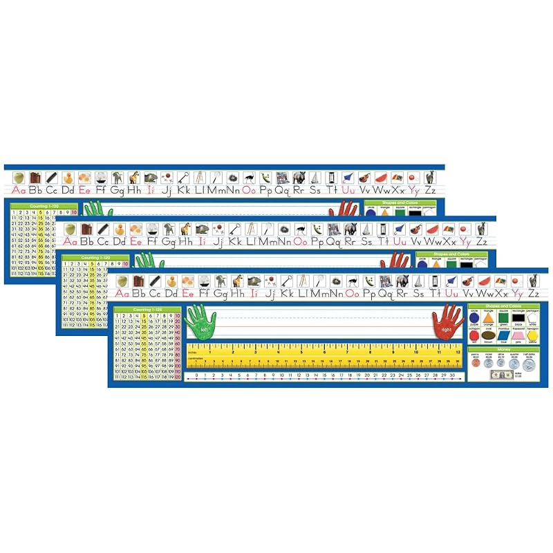 North Star Teacher Resource NST9026-3 Trad Counting 1-120 Deskplates Pack of 3