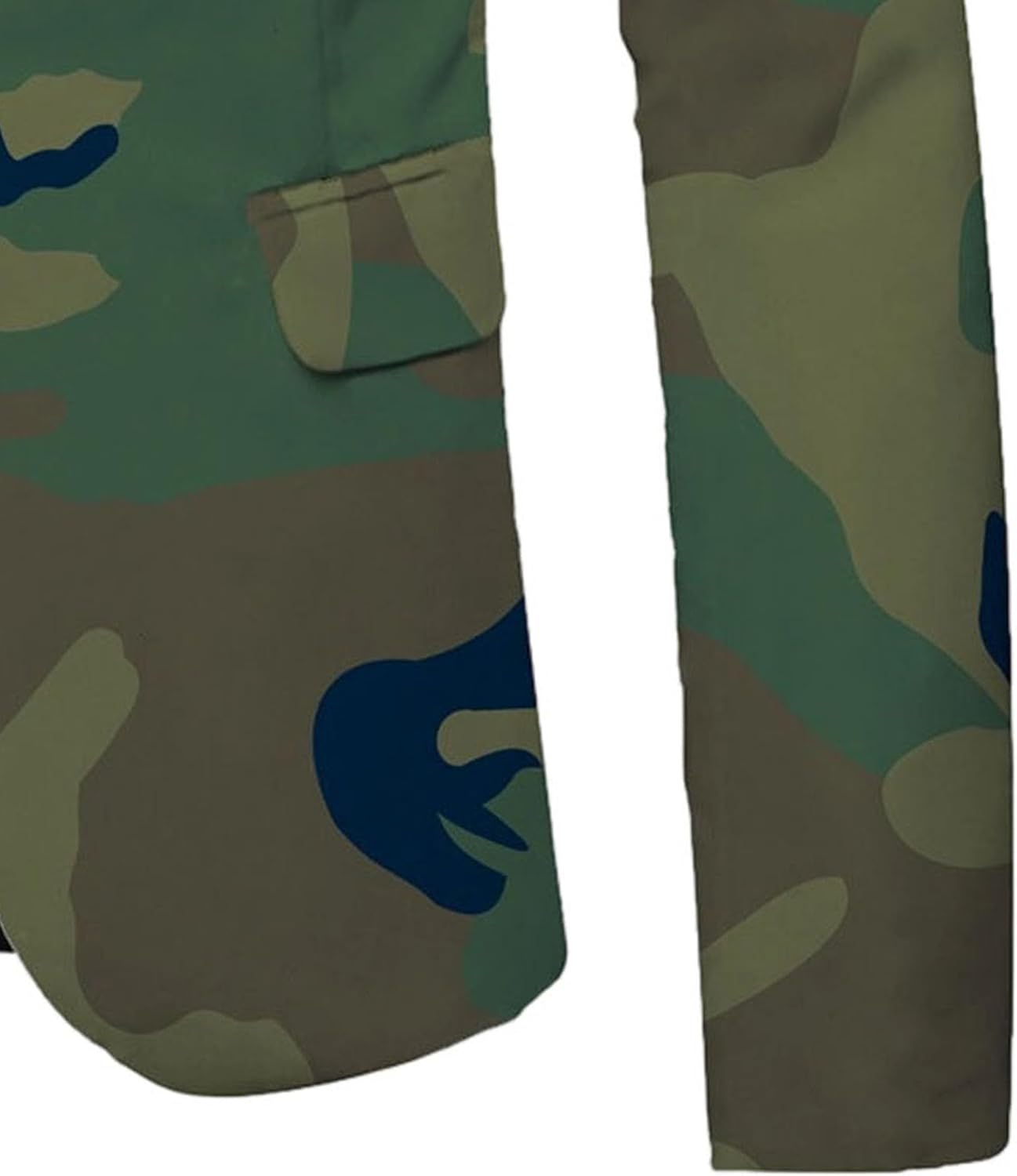 Men's Military Camouflage Suit Outdoor Notched Lapel Sport Jacket Classic Fit Camo Blazer Coat Jacket Tops