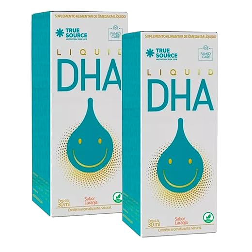 Kit 2x Liquid DHA 30ml - Sabor Laranja - True Source