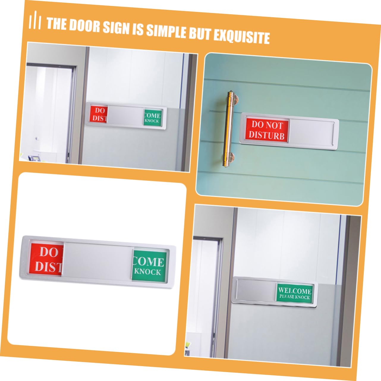 OSALADI 5 Series Señales De Identificación Cartel De No Molestar Para Colgar En La Puerta Magnético Tablón De Anuncios Magnetic Board Tablero De La Puerta Señal De No Molestar 4 Piezas X 5