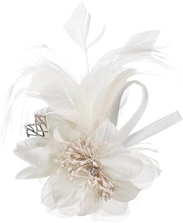 Women's Fascinator Feather Tea Party Hat Hair Clip Pin Brooch Corsage Bridal Hairband Derby Hat Cocktail Wedding