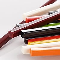 Vista 6 de Juego de 10 pares de palillos de melamina reutilizables aptos para lavavajillas, chinos, japoneses, coreanos, largos, juego de regalo para cocinar