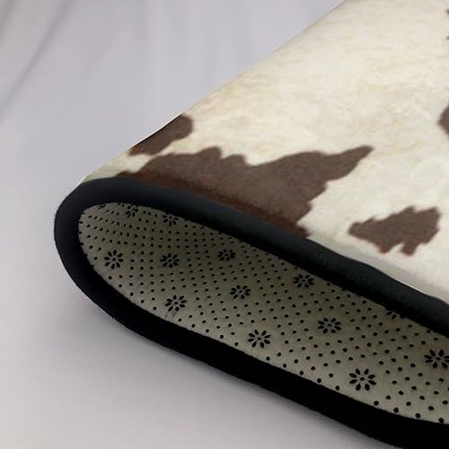 Miniatura 5 de Alfombras con estampado de piel de vaca para sala de estar, 4 x 6 pies, alfombra de felpa suave y moderna, alfombras antideslizantes para decoración
