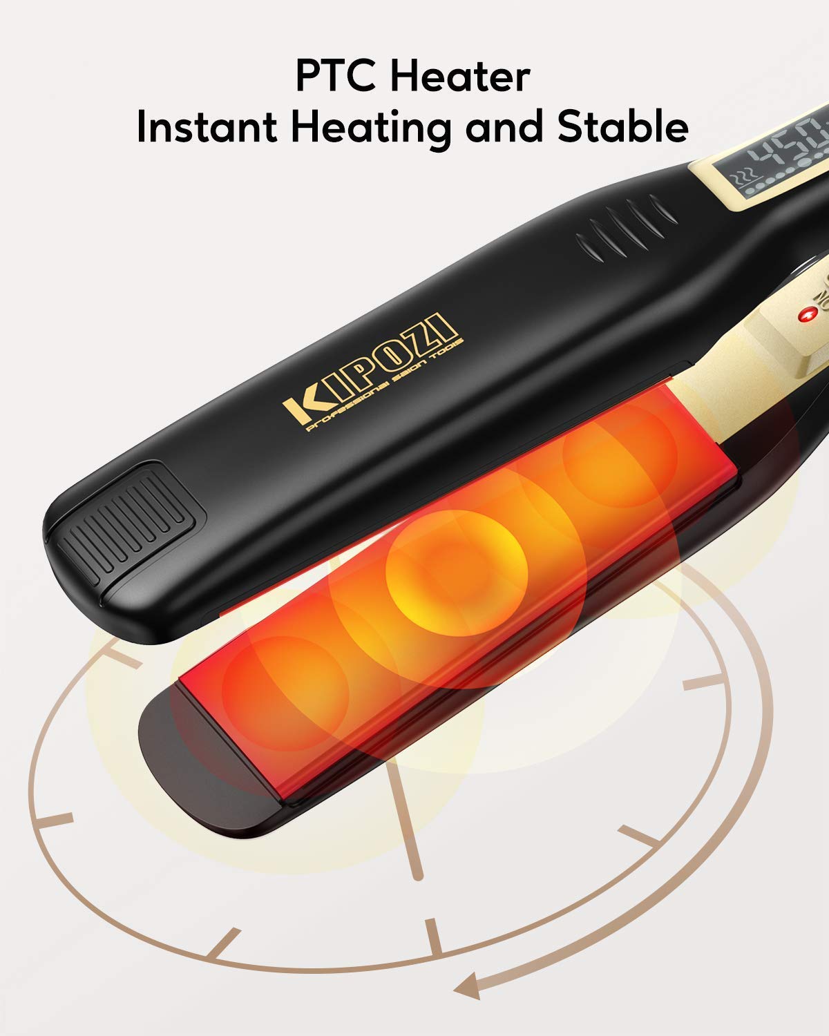 Amazon.com: KIPOZI Secador de pelo profesional ligero 1875 W con difusor y  1.75 pulgadas de titanio plancha alisador de pelo Bundle : Belleza y  Cuidado Personal