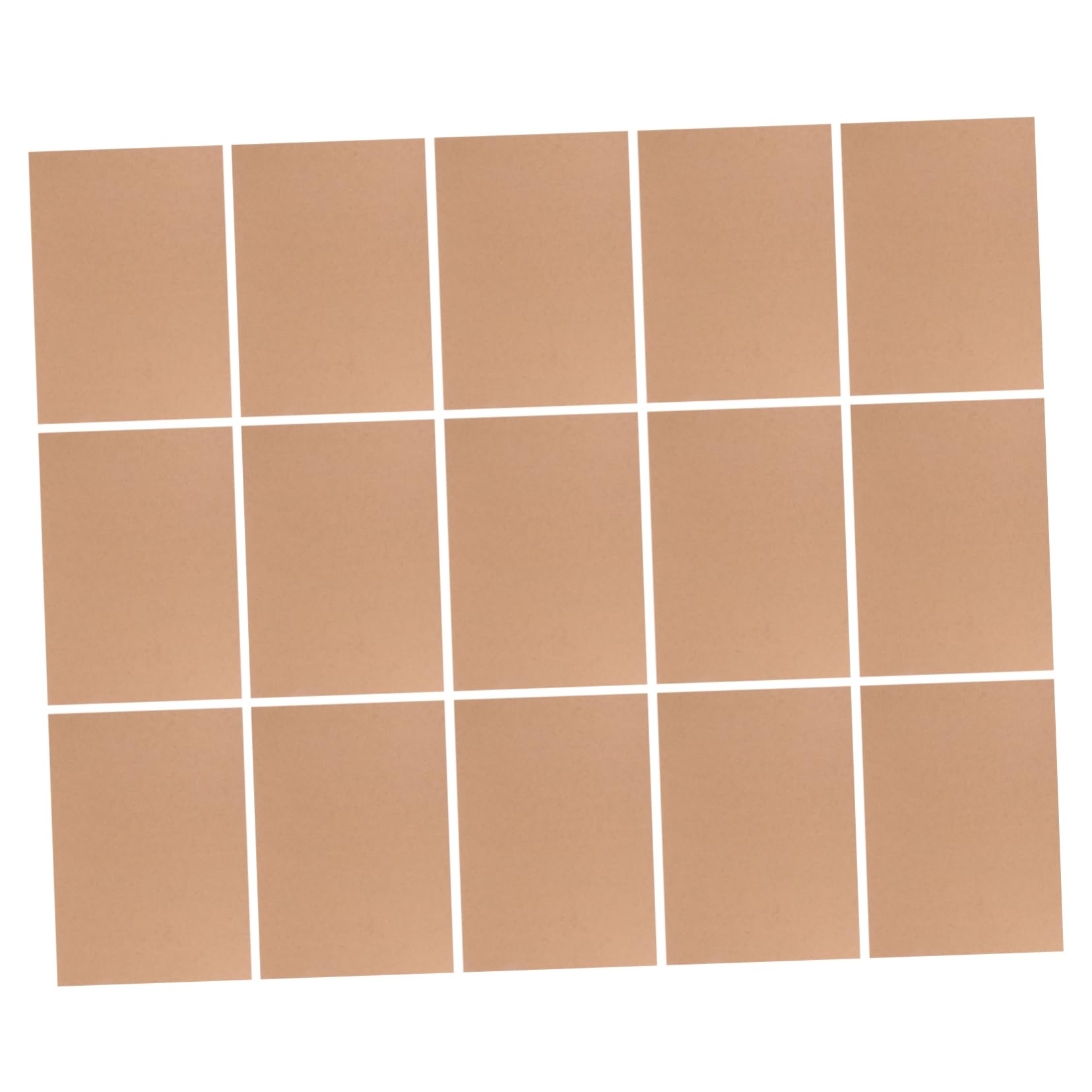 TEHAUX Carton Kraft Cardboard 20 Feuilles, Rigide et Facile à Couper, pour Emballage Alimentaire et Loisirs Créatifs, Lot de 1 Set