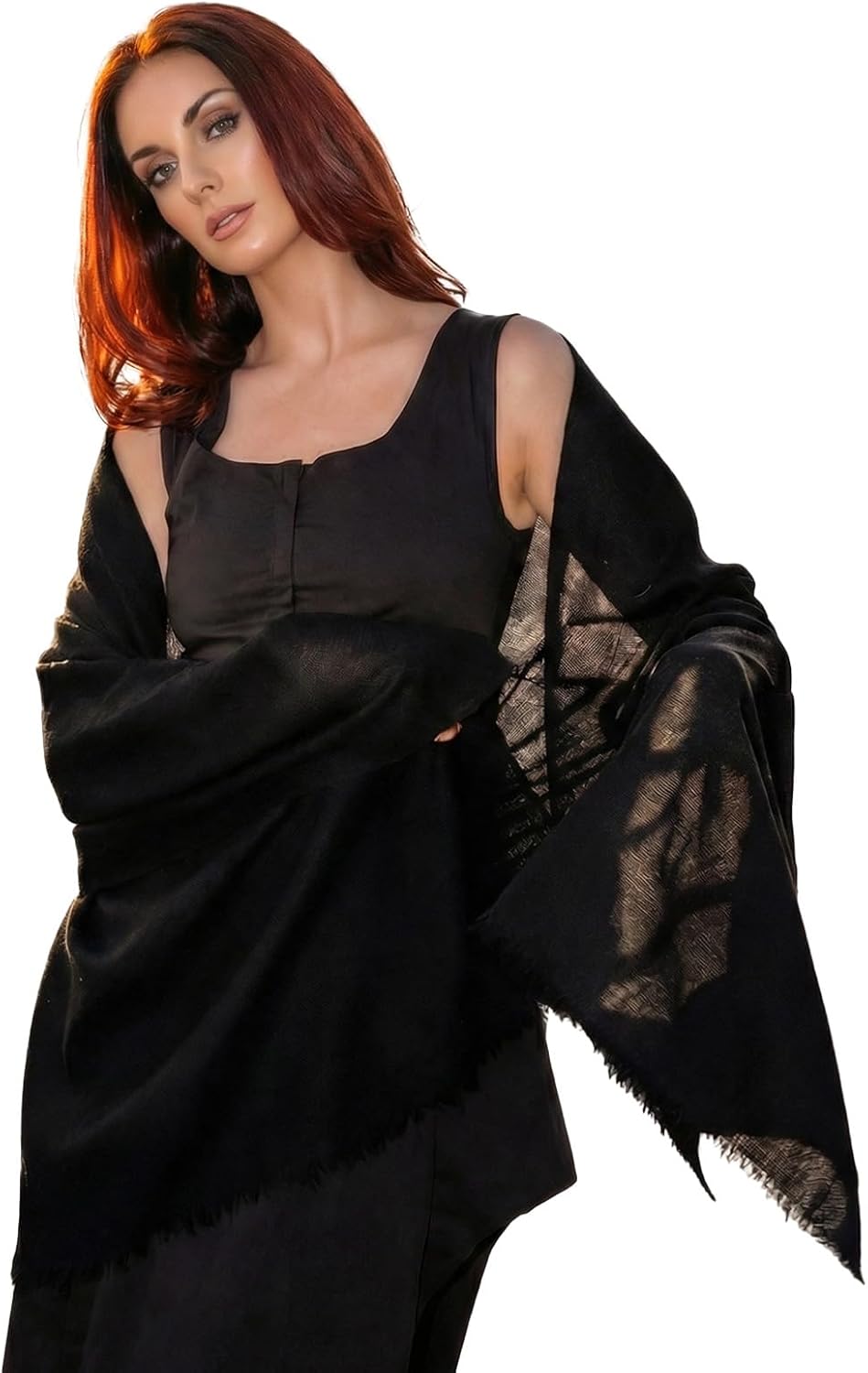 Cashmere Shawl Wraps for Women, Pashmina for Women Travel Wrap Cashmere Scarf for All-Season, Merino Wool Blanket - Image 3