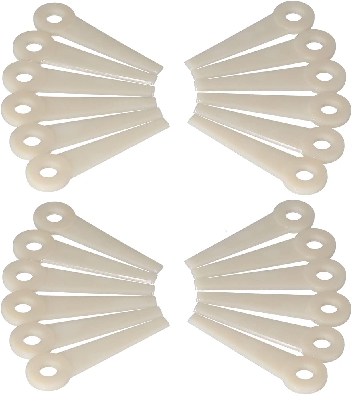 Otufan 24 Pack Replacement Plastic Blade, OEM 4111-007-1001 for Polycut Poly Cut