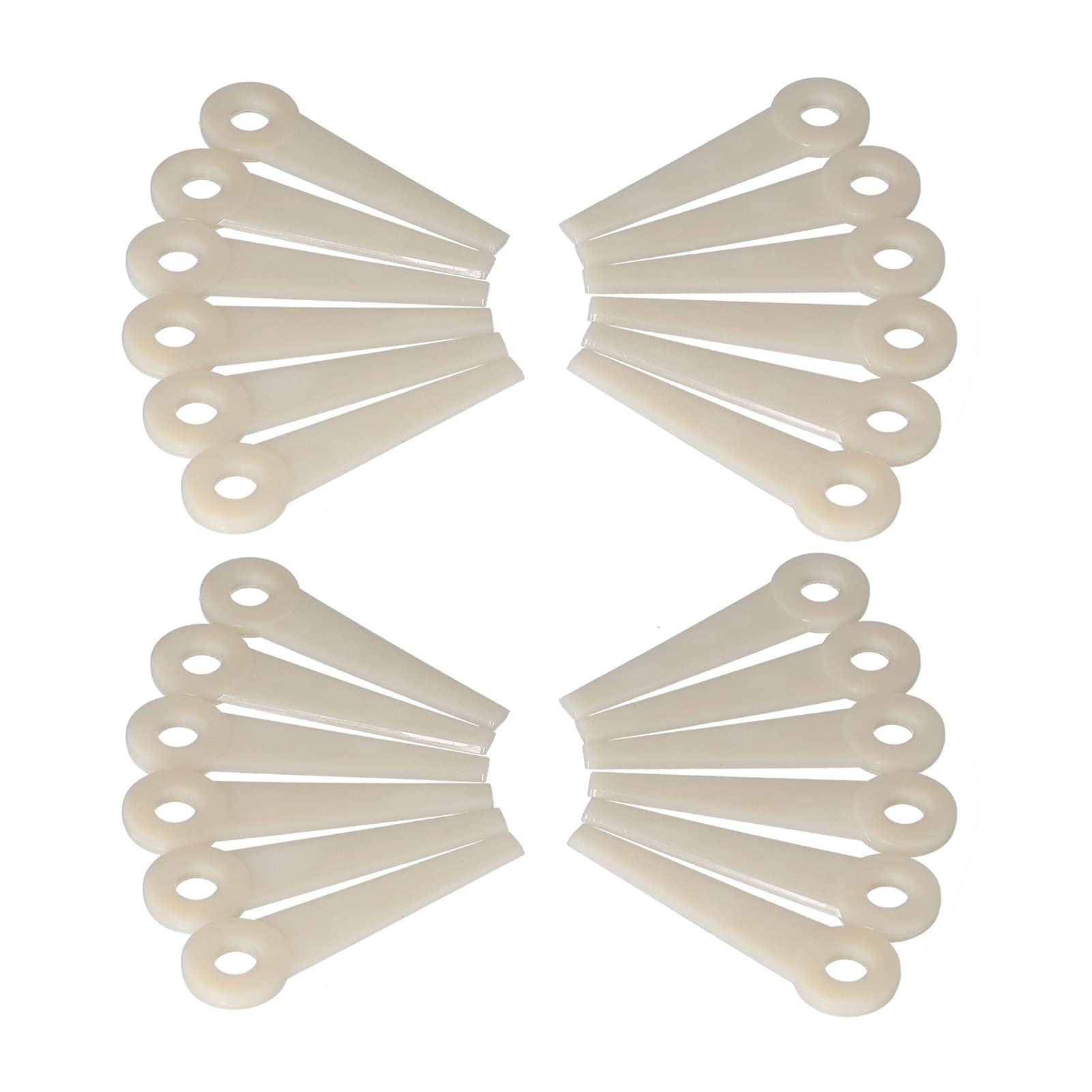 Otufan 24 Pack Replacement Plastic Blade, OEM 4111-007-1001 for Polycut Poly Cut