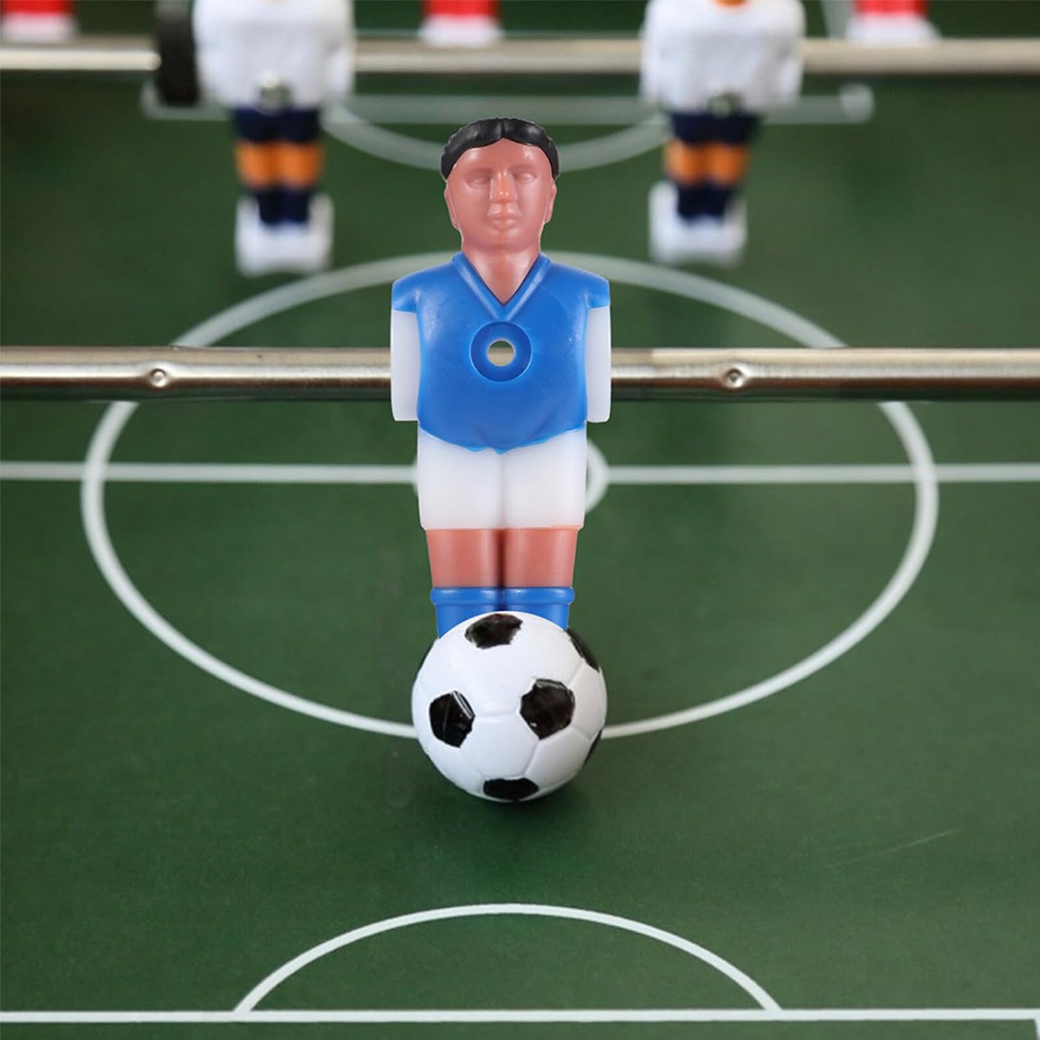 BESPORTBLE Foosball Men, 16Pcs Foosball Replacement Players Foosball Men Player Replacement Table Soccer Player Foosball Table Parts