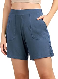 ZELENA Maternity Summer Shorts with Elasticated Waistband I Relaxed Fit, 2 Pockets I Mid Rise Lounge Shorts for Moms in So... Price In India