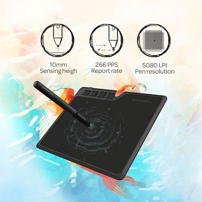 GAOMON S620 Tableta digitalizadora con Pen AP32 miniatura 9