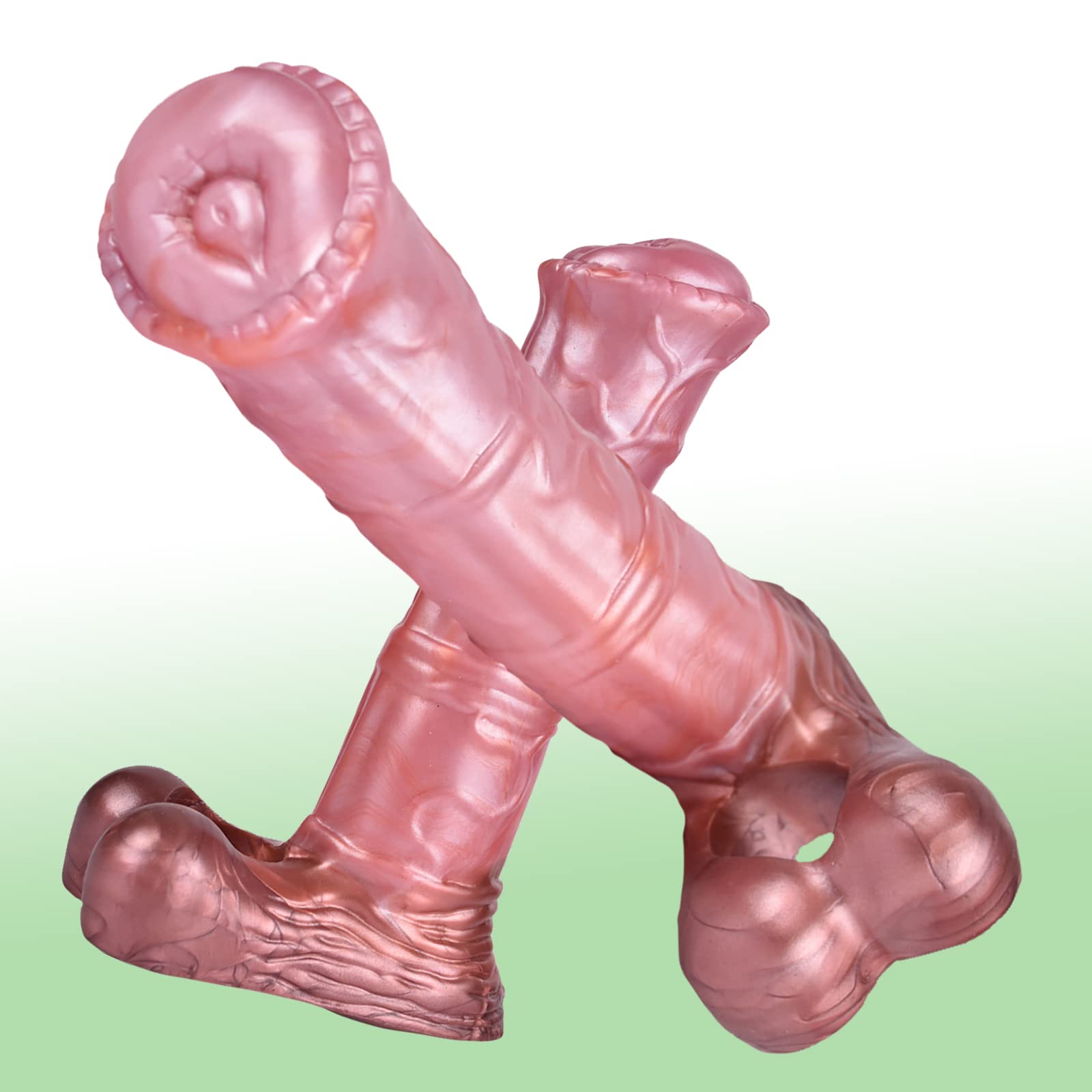 Realistic Horse Penis Extension Sleeve,Lifelike Male Adult Toy Water Proof Bouncy Increasing and Long Sexual Time Extenders Couple Sex Toys for Man Adult Pleasure Male Sexual Wellness Stroker (Large)