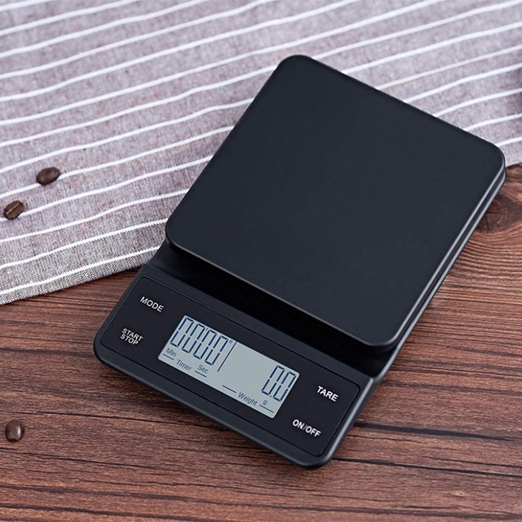 Básculas de Alimentos Wlectronic Básculas de Cocina Digitales pequeñas, báscula de café de precisión de 0,1 g, báscula de Cocina Inteligente multifunción con Temporizador