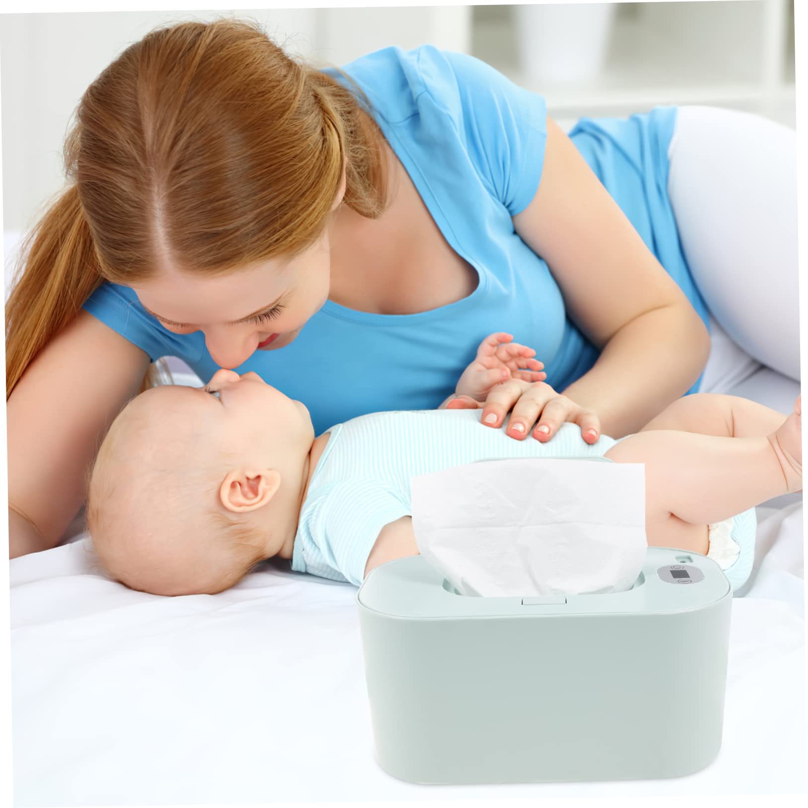 Calentador Toallitas Humedas Bebe Portátil Temperatura Seleccionable y Material Abs Resistente para Uso en Casa y Coche