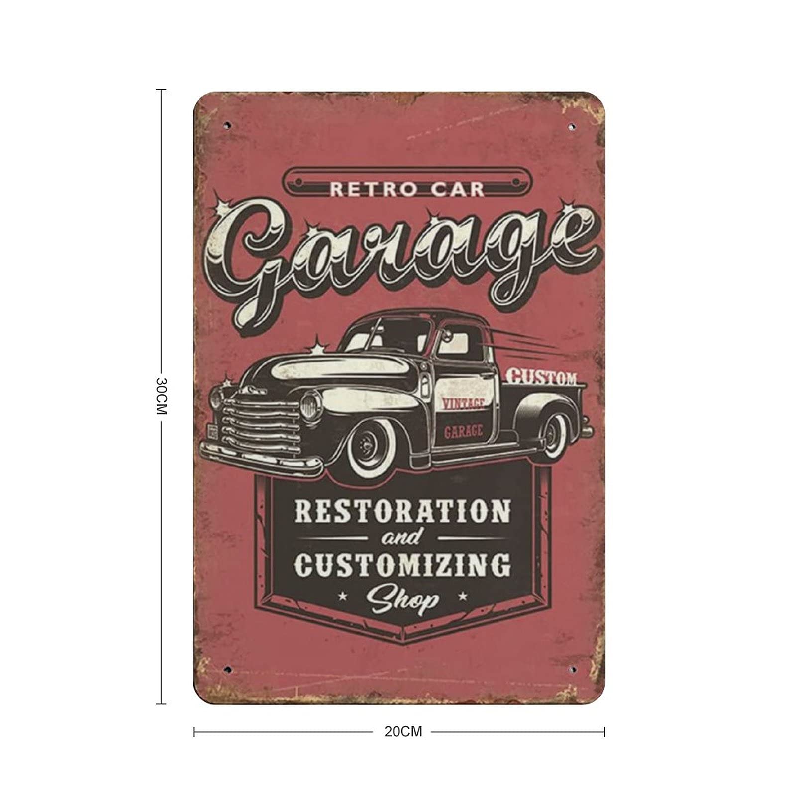 Targa Metallica Vintage Per Lavanderia - Decorazione Parete 40.6x30.5cm Per Casa E Garage