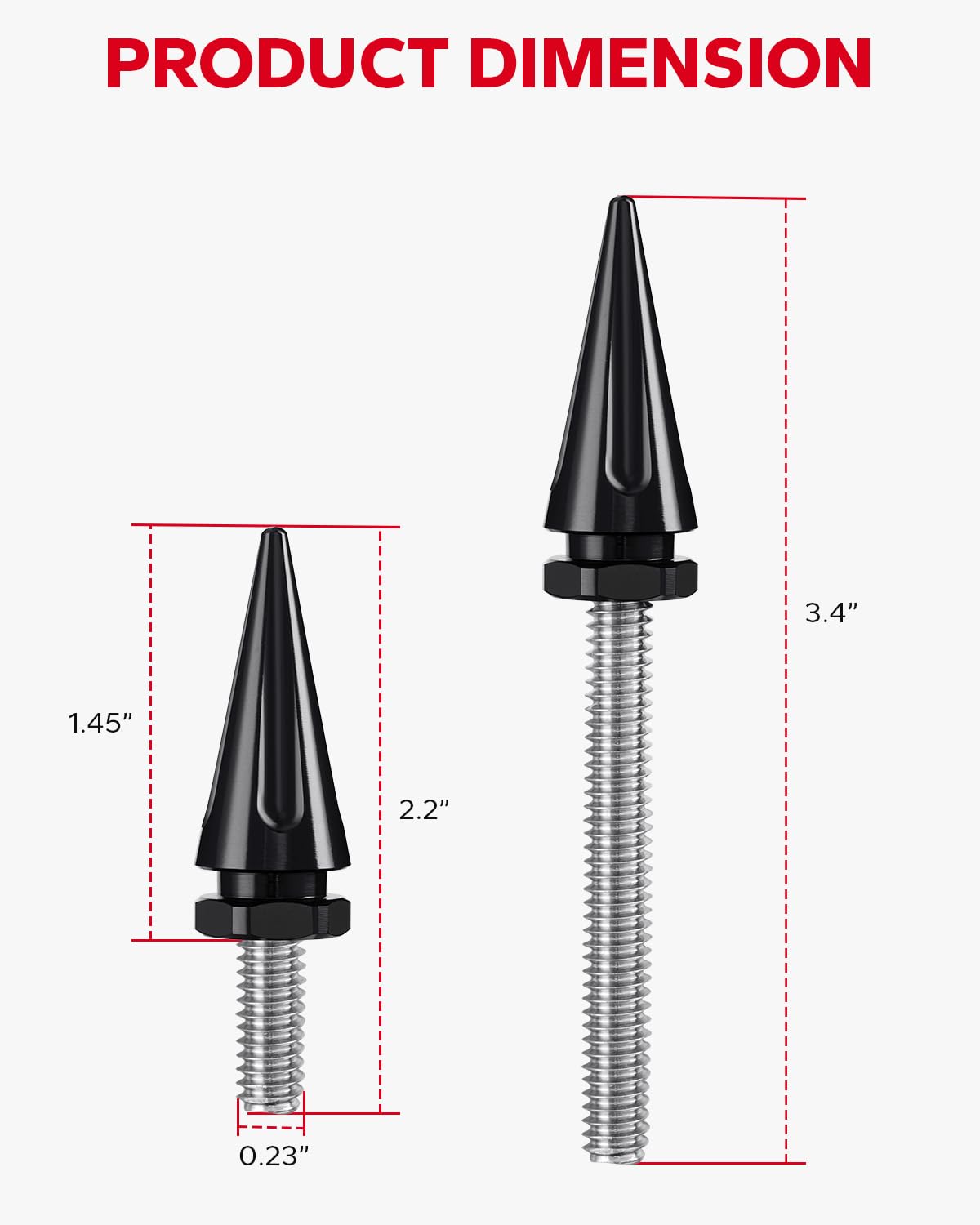 AMAZICHA Motorcycle Windshield Trim Bolts, Fairing Bolts Compatible with Harley Davidson 2014-later Touring Electra Glide, Street Glide, Ultra Limited and Tri Glide Models Black