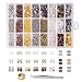 Produktbild KINDPMA 2416tlg Schmuck Basteln Zubehör Schmuckherstellung Set mit Spaltringe Bandklemme Karabinerverschlüsse Endkappen Schmuckwerkzeug für Ohrringe Armband Halskette Anhänger