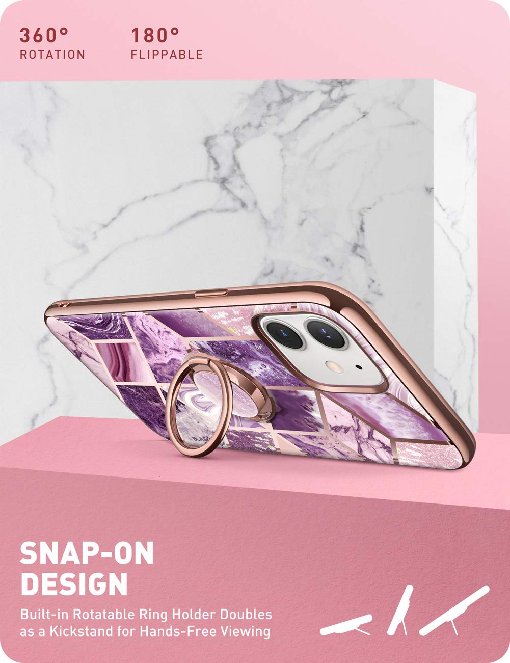 Amazon.co.jp: i-Blason iPhone12 mini 2020 ケース 5.4インチ リング 