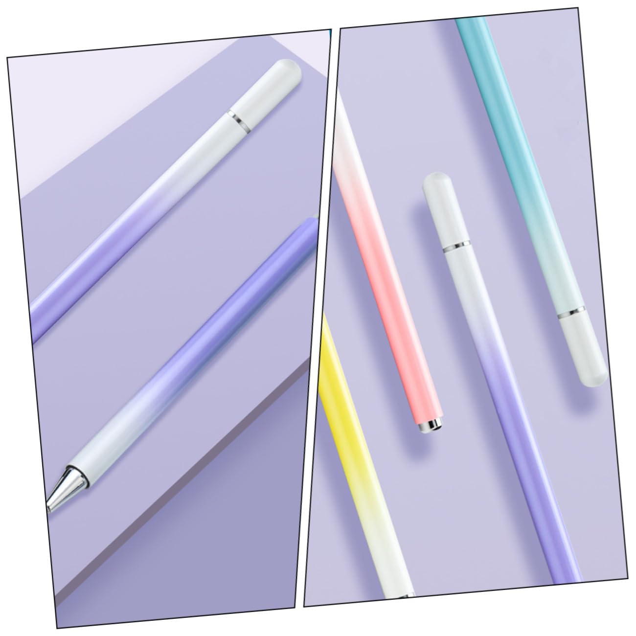 DOITOOL 3 Set Pennino Per Touch Screen Penne Stylus Capacitive Con Punta Sensibile Per Tablet E Smartphone Gradiente Macaron 4 Pezzi*3