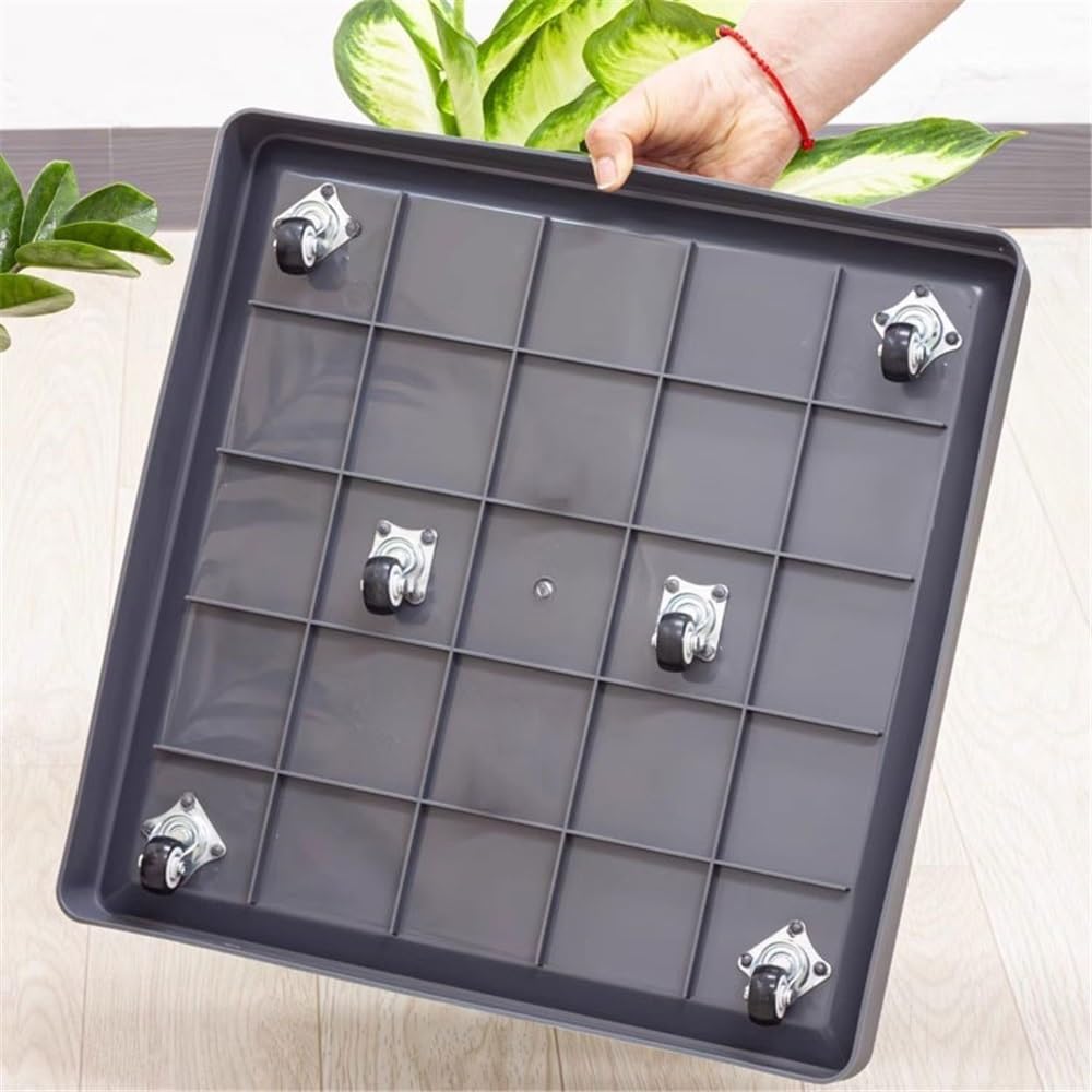 Versatile Sottovaso for Piante Scorrevole con Ruote(Grijs)