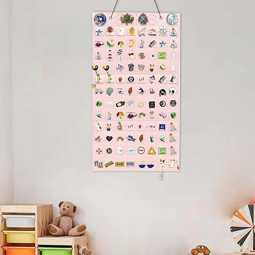 Miniatura 7 de Mi Ya Mi Lai L-170 ranuras, tablero de pines rosa para pines esmaltados, vitrina de colección de pines, soporte de almacenamiento de colección de