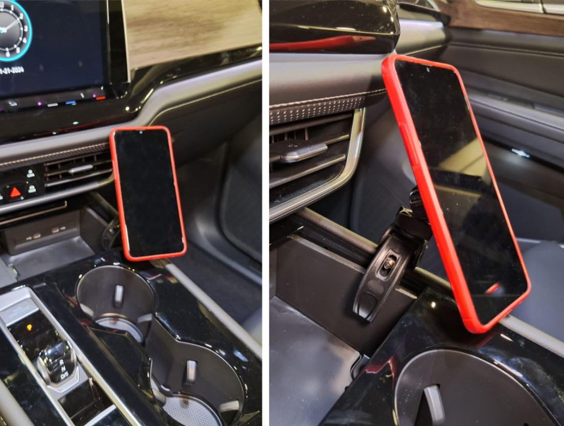 Phone Holder Mount for VW Atlas 2024 2025 Center Console or Dashboard | Custom Mount for Dashboard Phone