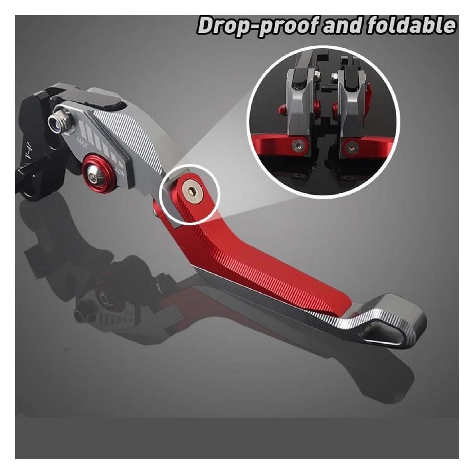 Moto Leva di Frizione del Freno per Suzuki GSX-8S GSX 8S 2023-2025 Allungabile Pieghevole Regolabile Maniglie Leva 1 Coppia Lega di Alluminio(Nero)