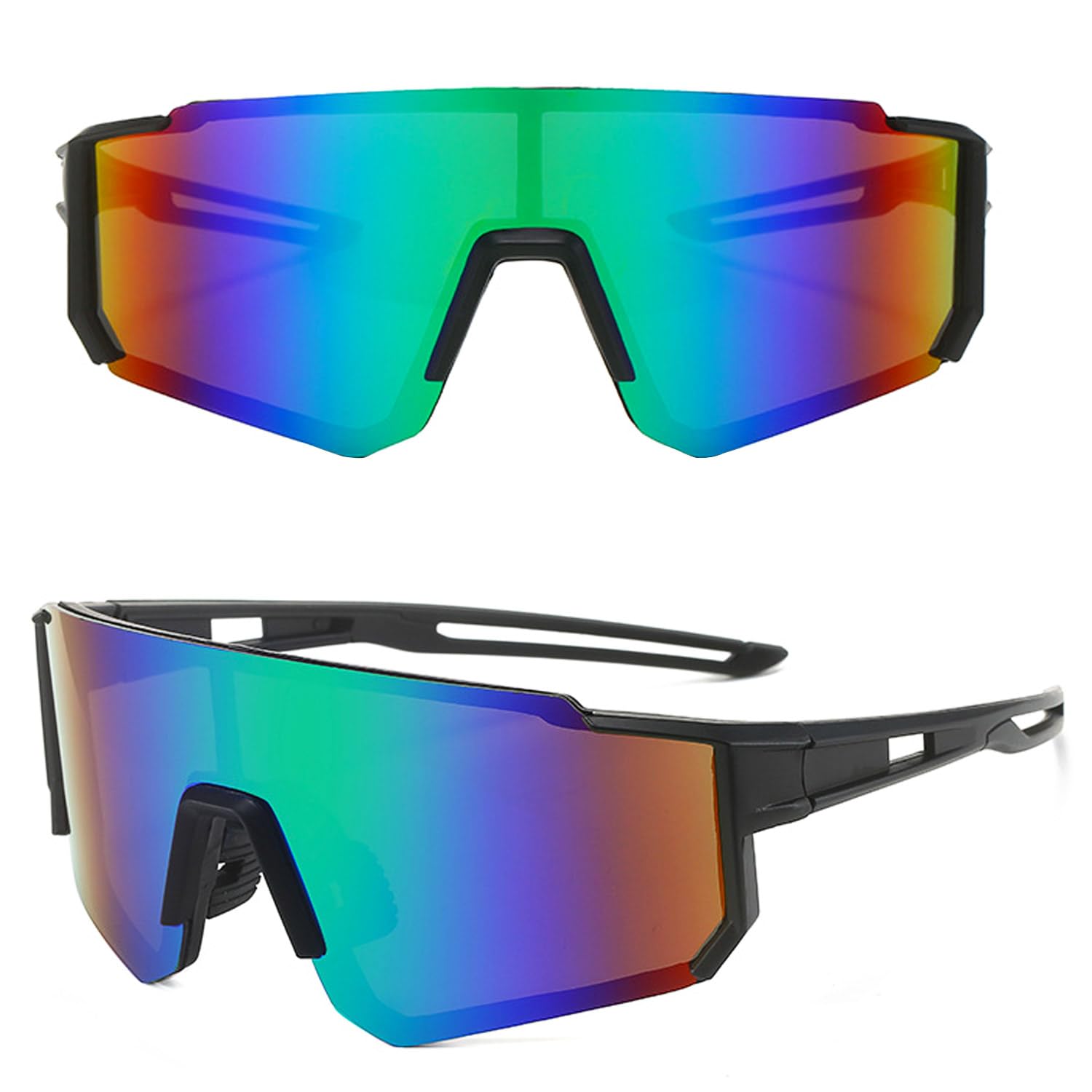 MUSELK Gafas de Sol Deportivas para Hombre y Mujer, Gafas de Sol polarizadas Gafas de Sol con UV400 para Actividades al Aire libre Carreras Ciclismo Esquí