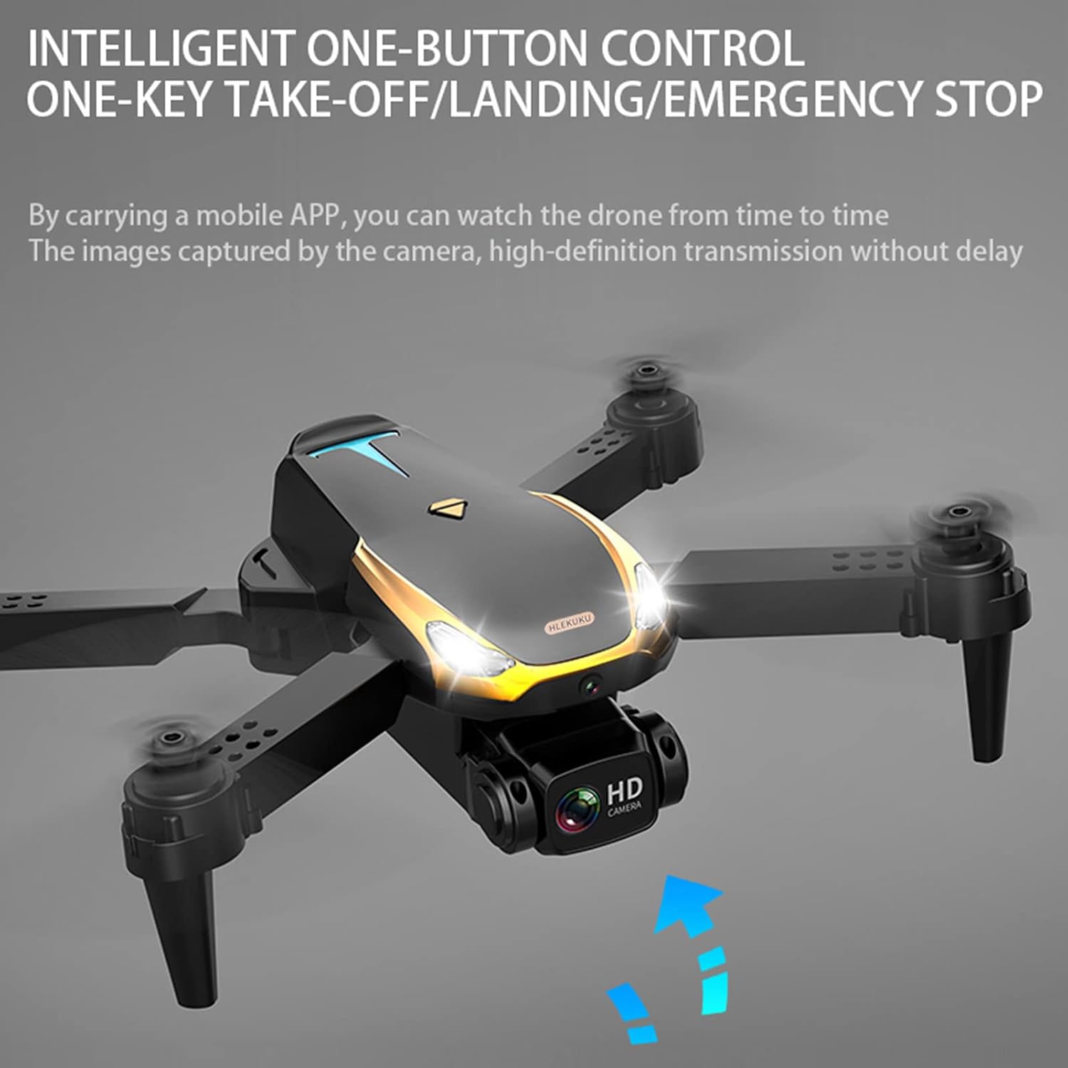 Fufafayo Dron con doble cámara HD de 1080p, juguetes de control remoto ...