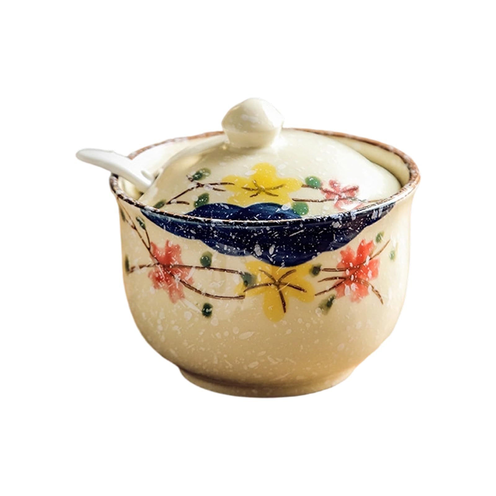 Piceioep Ceramic Container for Home and Salt Glaze Finish Easy to Cleaning Surfaces Sturdy Materials Salt Jar