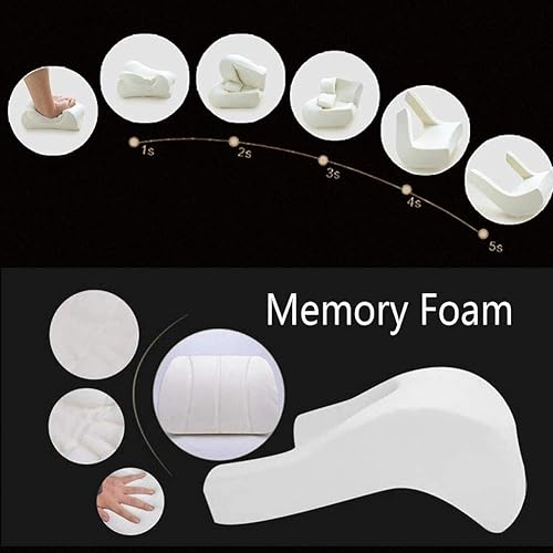 Miniatura 6 de ZHONGLI Almohada de cuello de coche Almohada de viaje de cuero PU para reposacabezas Soporte de cuello para asiento de coche (negro)