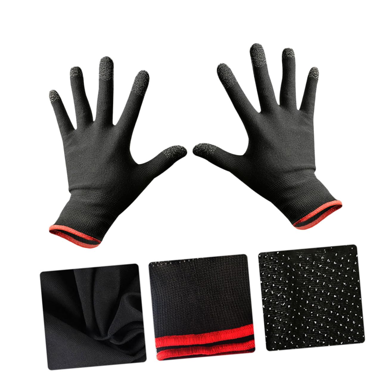 Hemobllo Guantes Para Juegos De Pantalla TáCtil Para TeléFono MóVil Guantes De Escalada Antideslizantes Y Transpirables Para Actividades Al Aire Libre Ajuste EláStico CóModo