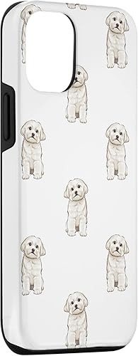 Miniatura 6 de Funda blanca para iPhone 13 Pro Max con diseño de perro maltés grande