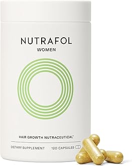 Nutrafol Women's Hair Growth Supplements, Ages 18-44, Clinically Proven for Visibly Thicker and Stronger Hair, Dermatologist Recommended - 1 Month Supply