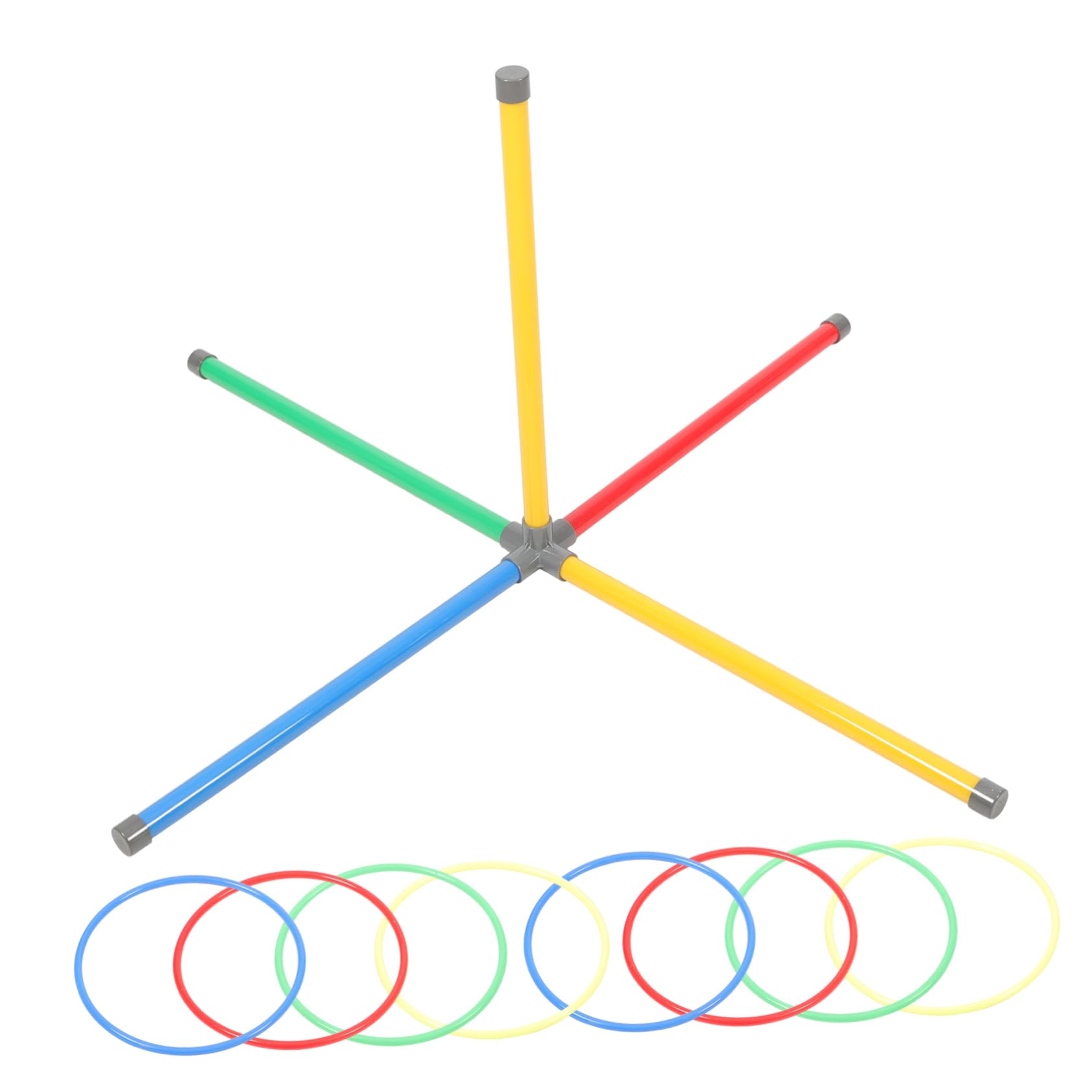 VICASKY Tossing Ring Game Toy Set 12pcs Toss Rings Game for Outdoor Family Boys and Girls