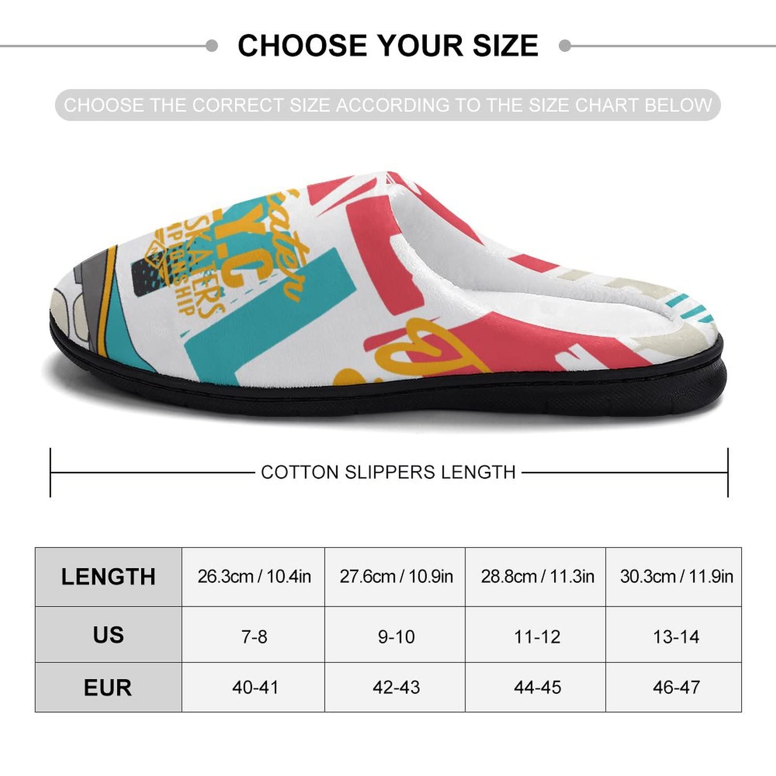 NO Skateboard, Zapatillas de invierno de algodón para el hogar de felpa suave de algodón para el hogar zapatillas de deporte para niños zapatos de interior