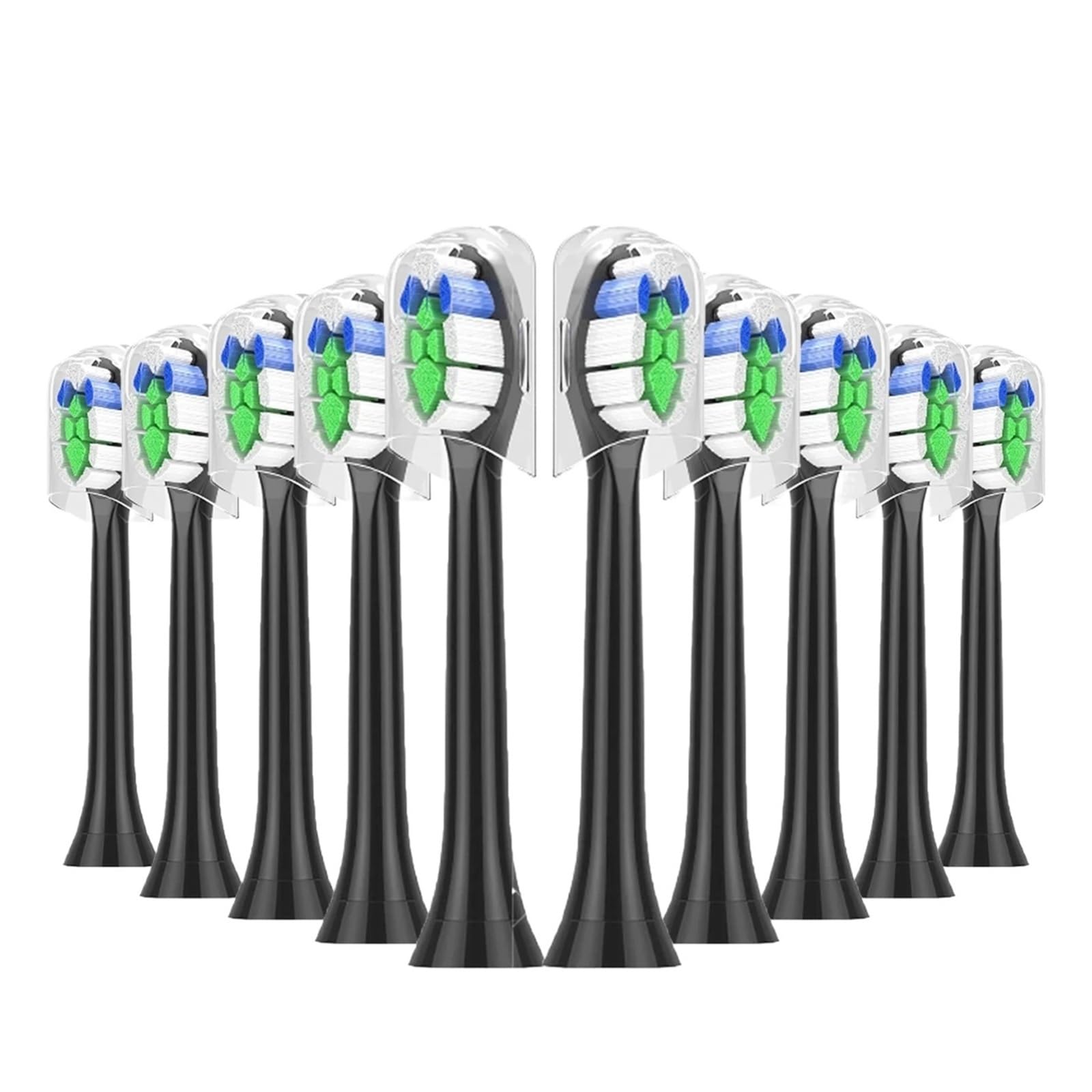 Cabezales de repuesto for cepillos dientes eléctricos(10pcs Black)