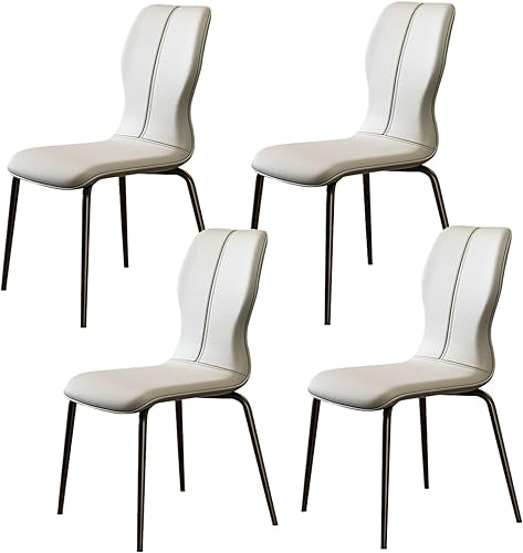 Miniatura 13 de JKGHK Dining Chairs Set, Room Chairs with Back, Armless Dining Room Chair with Leather Cushion, Upholstered Living Room Accent Side Chair for Home,