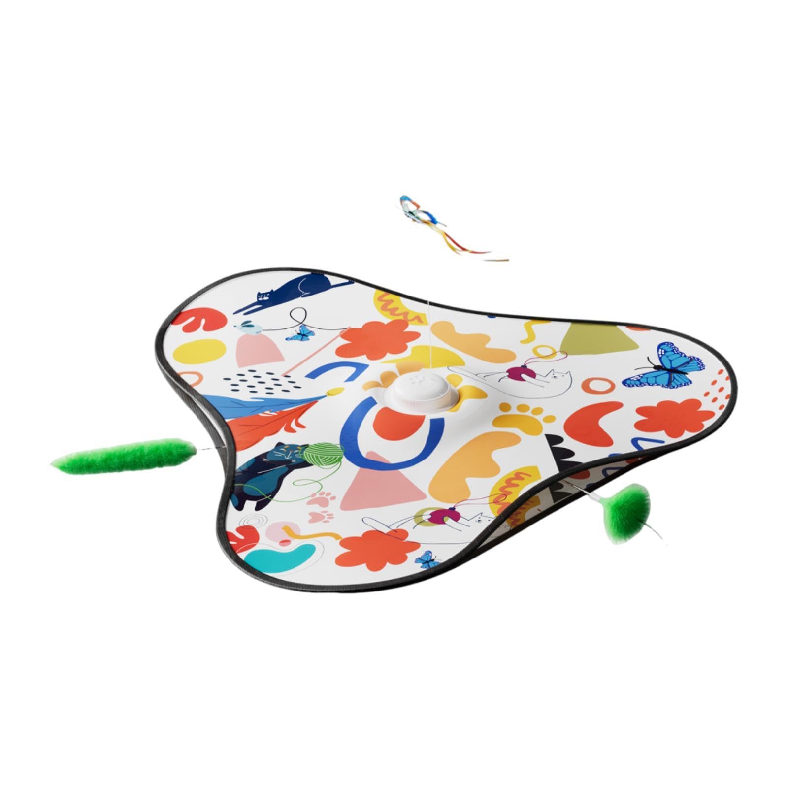Juguete Interactivo para Gatos, Juego de Escondite, Juguete para Gatos, Juguete de Actividades para Mascotas, con Plumas.