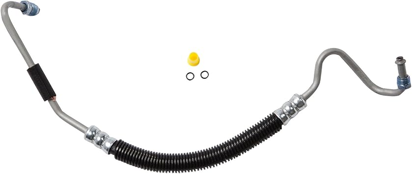 Edelmann 80337 Power Steering Pressure Hose Replacement for - 2010-01 GM Silverado, Sierra; V-8 6.6L Diesel; W/Hydroboost, Black