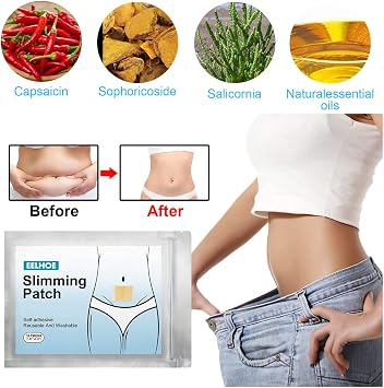 Slimming Patch Detox, Weight Loss Patches, 10pcs Belly Slimming Detox Patch for Fat Burning & Appetite Suppression, Natural Herbal Chinese Medicine Belly Stickers for Women