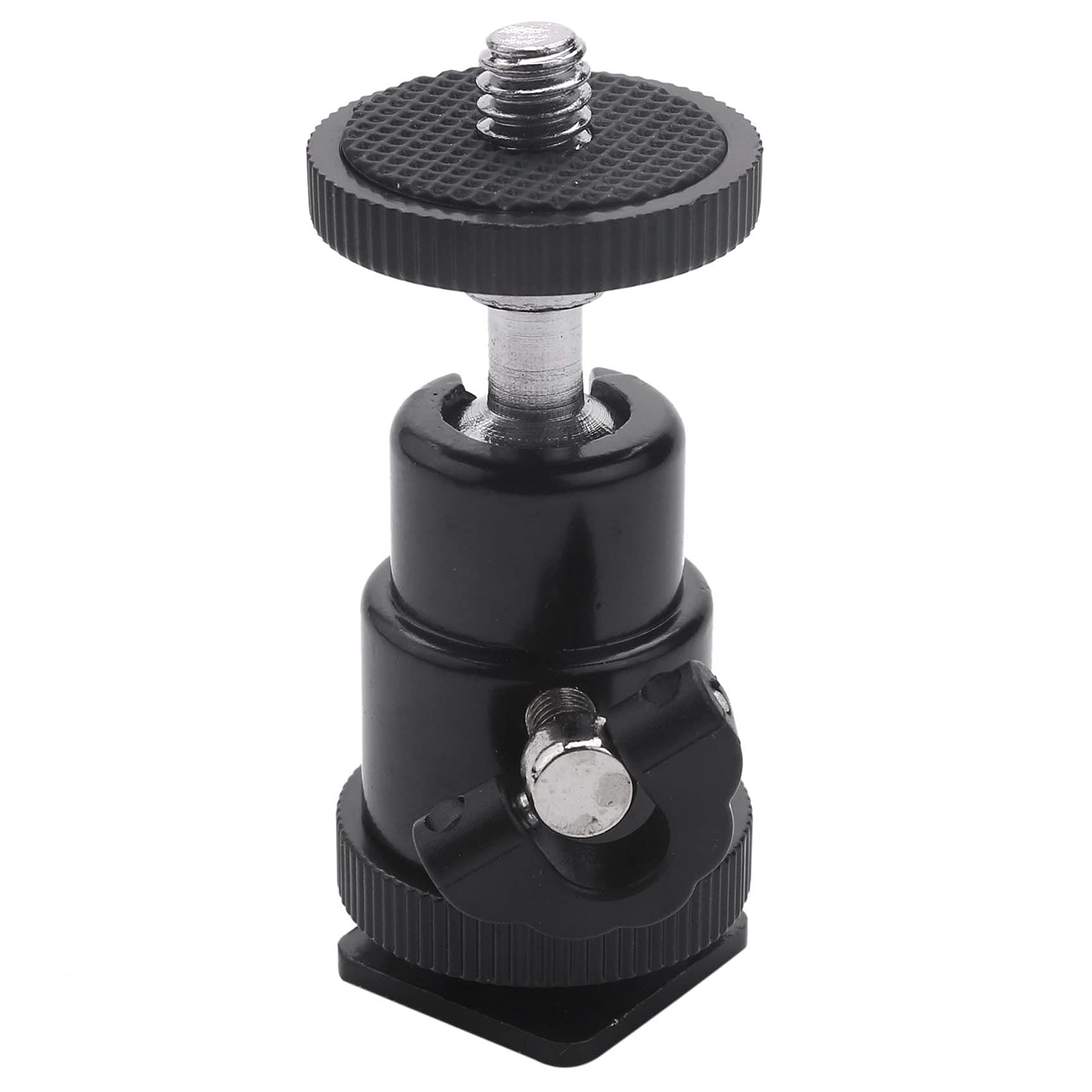 SVRITE Mini Rotule[Paquet De 2] avec Adaptateur Port Connexion Rotule ¨¤ 360 Degr¨¦s 1/4 Pouce -Rotule L¨¦g¨¨re Et Pivotante pour Cam¨¦ra DSLR,Cam¨¦Scope,Flash,Support Lampe