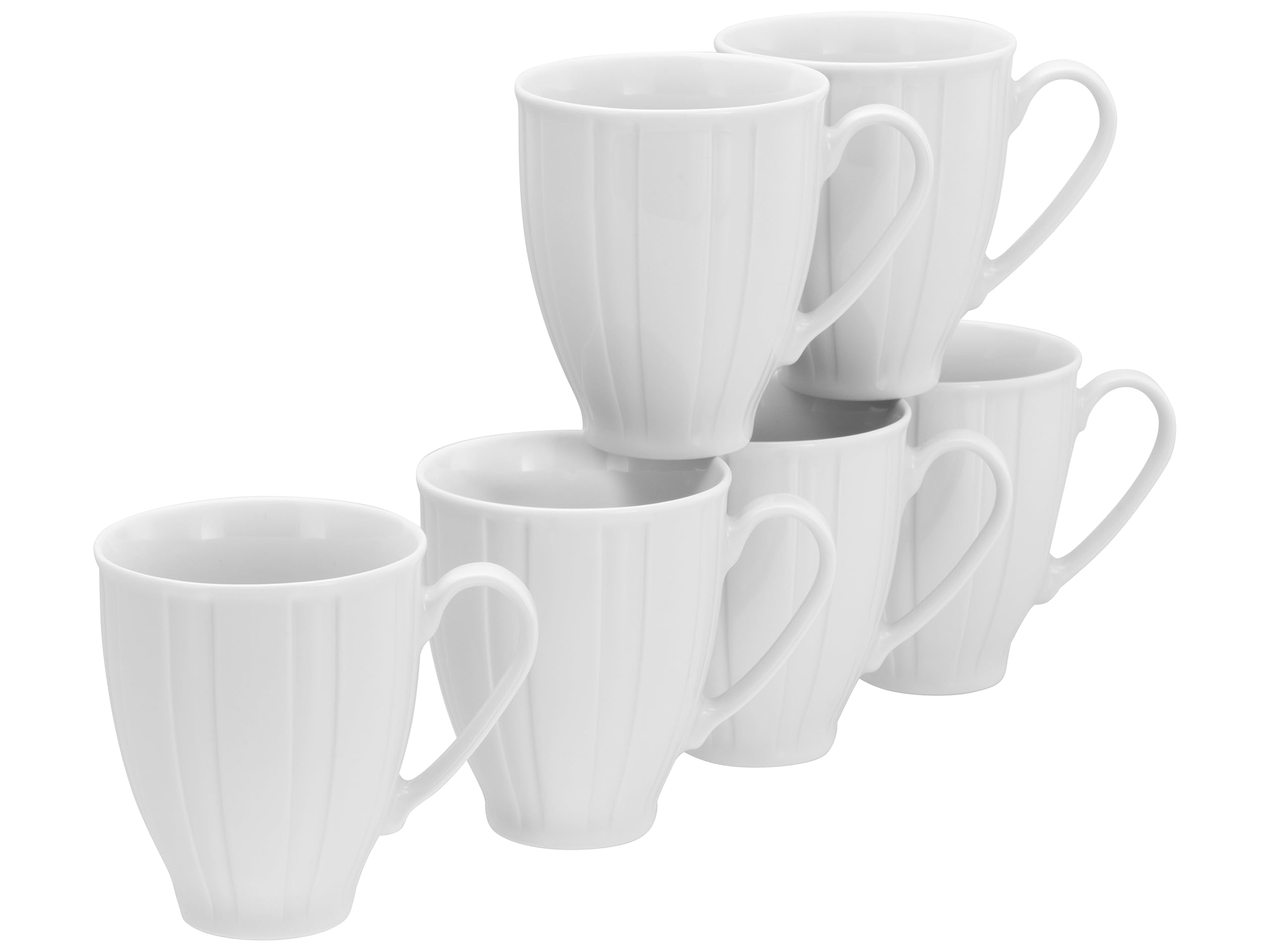 Mugs 30 cl CreaTable série Barcelona : partagez un authentique petit-déjeuner en famille (6 pcs)
