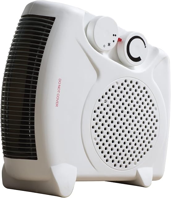 Portable Flat/ Upright 2000W Electric Fan Heater