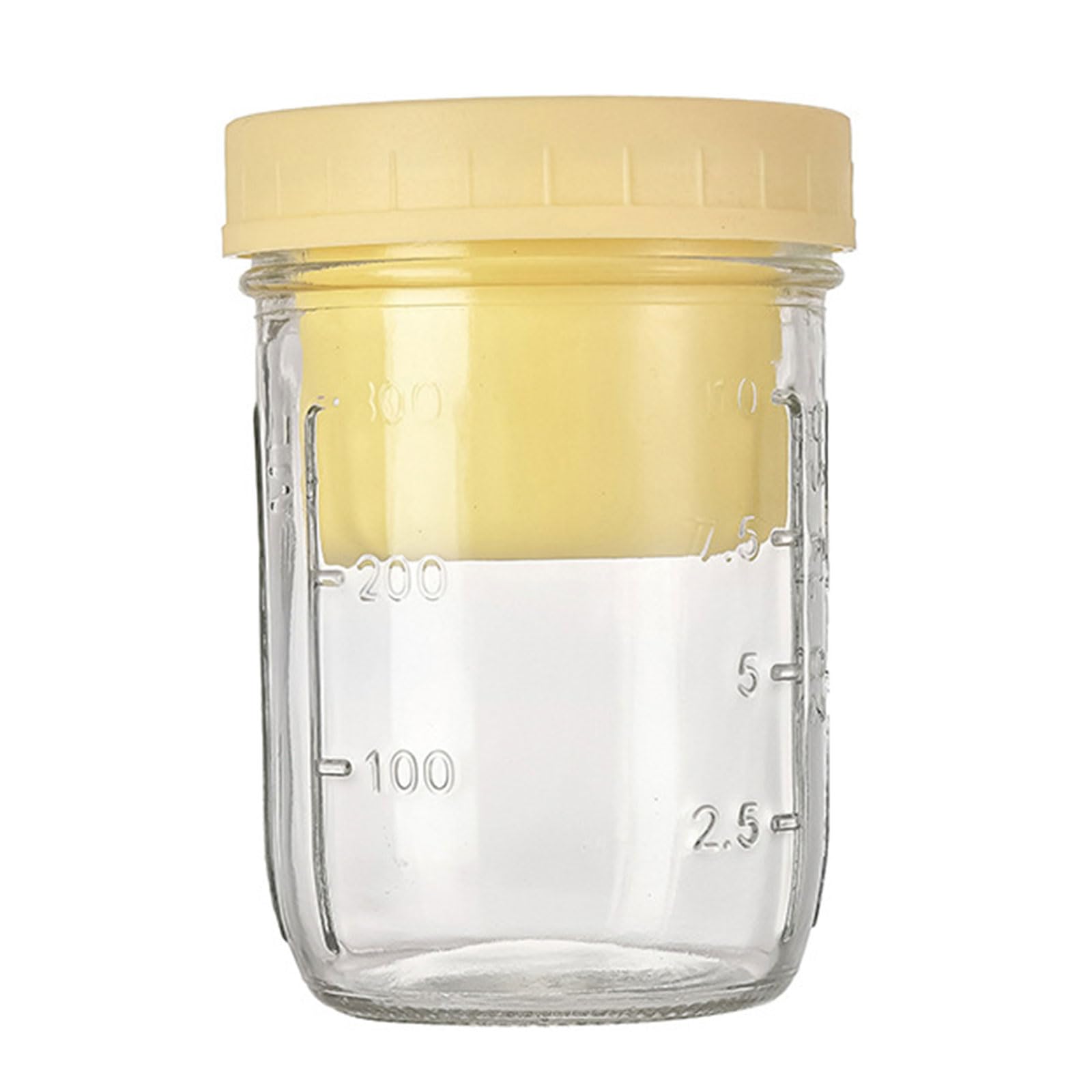 Oxxggkao Yellow Leakproof Glass Salad Jar With Separate Sauce Compartment For Meals Or Travel Salad Pods Jar