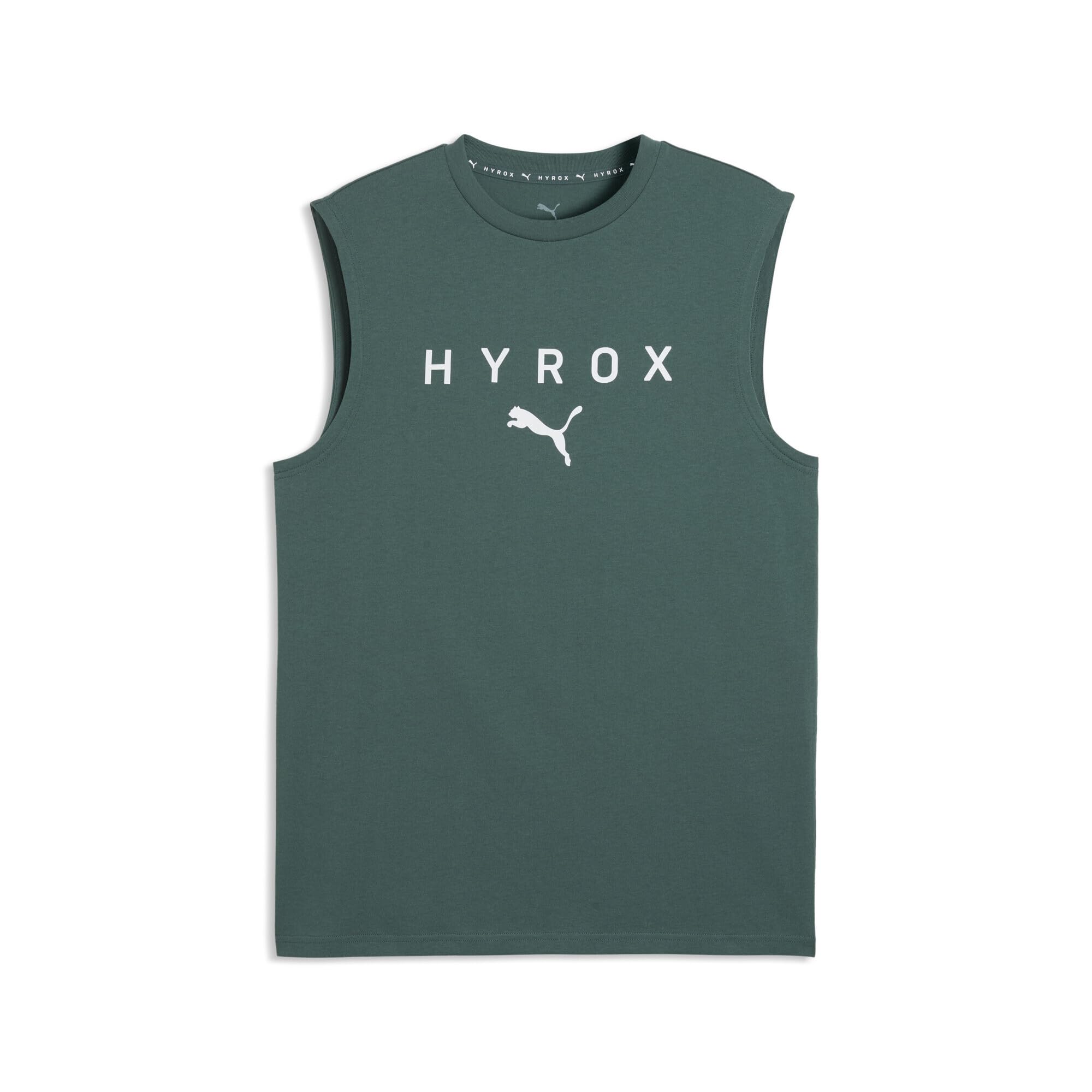 PUMA Canotta x HYROX Cut-off da Uomo XS, Herb Garden Green