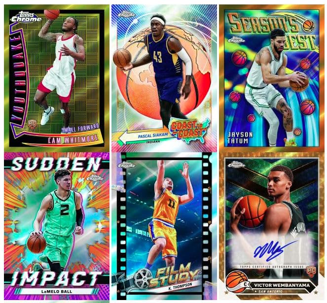 Amazon.com: 2024/25 Topps Chrome Basketball HOBBY box (12 pks/bx