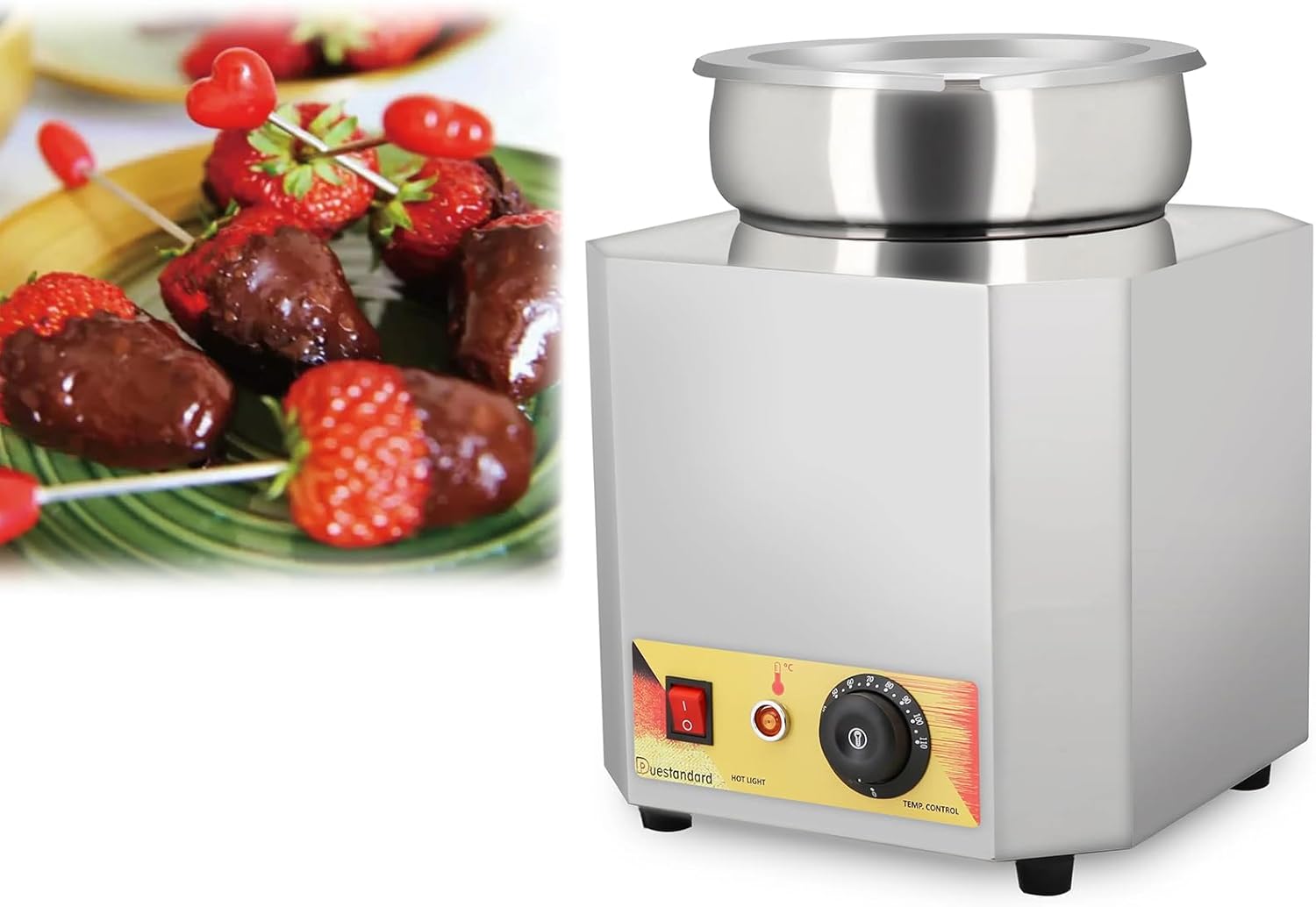 Commercial Hot Fudge Warmer, Electric Cheese Dispenser with Indicator Light, Adjustable Temperature Range and 5L Large Capacity, Removable Pump Head and Easy to Cleaning, for Kitchen, Cake Shop